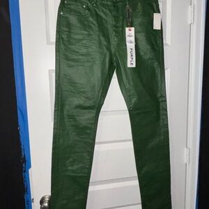 Stylish Men's Green Skinny Jeans